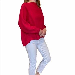 Backless Pink Sweater with Twisting Detail